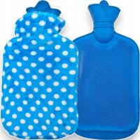 РЕЗИНОВАЯ ГРЕЛКА В ПЛЮШЕВОМ ЧЕХЛЕ ГРЕЛКА ТЕПЛЫЙ ПРИЯТНЫЙ 2 ЛИТРА ВОДЫ