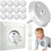 ZABEZPIECZENIA DO GNIAZDEK KONTAKTÓW ZAŚLEPKI 12+2 KLUCZE ZATYCZKI Z BOLCEM