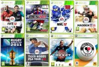 Набор спортивных игр FIFA / PES / NFL / NHL XBOX 360 8-игры