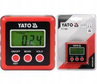 YATO KĄTOMIERZ ELEKTRONICZNY CYFROWY MIERNIK KĄTA Z MAGNESEM POZIOMICA