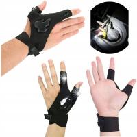 LAHTI PRO Rękawiczki ze światłem LED latarka w rękawiczce lewa i prawa 2szt