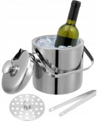 WIADERKO DO KOSTEK LODU POJEMNIK NA LÓD COOLER WIADRO STALOWE 1,3L SITKO