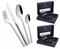 GERPOL ZESTAW SZTUĆCÓW 48 EL FLOK APOLLO 12 OSÓB POŁYSK ELEGANCKIE