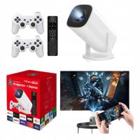 Projektor Rzutnik 4K WiFi Retro Konsola Gry Pad Prezent Android Gamebox