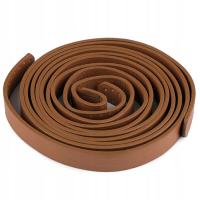 PASEK Z EKOSKÓRY GŁADKI BRĄZOWY 15 mm
