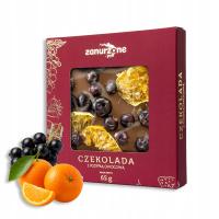 Czekolada Mleczna z Owocami Liofilizowanymi Czarna Porzeczka Mandarynka 65g