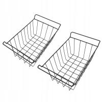 2 szt. Kosz do przechowywania z drutu do zamrażarki Pokryty PE VP