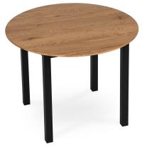 100 см круглый кухонный стол для столовой гостиной лофт дуб злотый дуб TEO