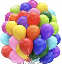 Большие воздушные шары красочные микс 30 см набор 100шт