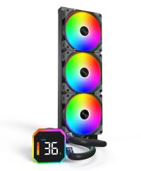 Montech HyperFlow Digital 360 Black zestaw AIO