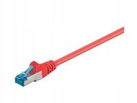 Kabel Patchcord CAT 6a S/FTP PIMF RJ45/RJ45 7.5m czerwony