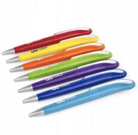 DŁUGOPISY REKLAMOWE z nadrukiem jednokolorowym z logo długopis CISNE 100szt