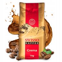 1KG KAWA ZIARNISTA SWISSO KAFFEE CREMA ARABICA 100% ORYGINALNA SMACZNA KAWA