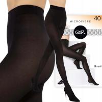 Гатта колготки микрофибра непрозрачные теплые Розалия 40 ден черный