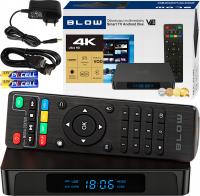 SMART BOX TV ANDROID 10 BLUETOOTH 4K WIFI KABEL HDMI USB LED PILOT ZESTAW