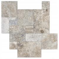 Trawertyn Silver Latte Bębnowany French Pattern 3cm 1kpl= 0,742m2 | Komplet