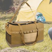 80L Duffel Bag Camping Torba do przechowywania Sprzęt zewnętrzny Torba transportowa Solidna Khaki