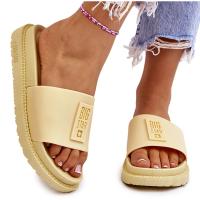 DAMSKIE KLAPKI BIG STAR LL274427 ŻÓŁTE