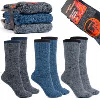 Skarpetki Fanabella wełniane termoaktywne wielokolorowe 3 szt.
