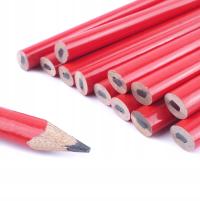 Строительный столярный карандаш красный 12шт.