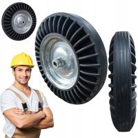 Полное колесо для тачки 4,00-8 бескамерная черная резиновая сильная ось 12 мм