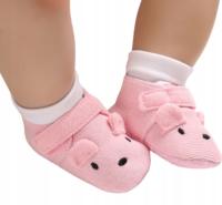 BUTY NIEMOWLĘCE RÓŻOWE NA RZEPY KLASYK 3 SDN
