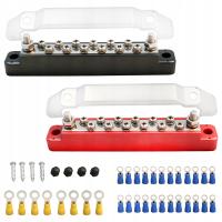 Listwa zaciskowa do dystrybucji zasilania z pokrywą 2 kołkami zaciskowymi