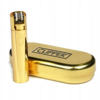 Зажигалка Clipper Metal Gold Box 3000 зажиганий