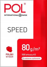 Офисная бумага POLSPEED формат A5 80 г 500 листов ксерокс половина бумаги A4