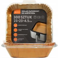 300 x WKŁAD AIR FRYER WKŁADY PAPIEROWE DO FRYTOWNICY BEZTŁUSZCZOWEJ 23 x 23