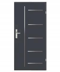 DRZWI WEJŚCIOWE TECHNICZNE ALU 16 80 Prawe