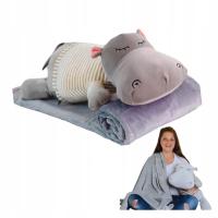 PREZENT NA ŚWIĘTA MASKOTKA 3W1 MIŚ PLUSZAK KOC PLUSZOWY FRIENDLY URODZINY