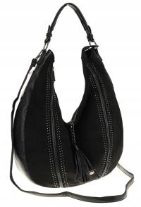 CHARRO Włoska Marka Torebka Damska Shoper Miejska Worek CH557899 Black