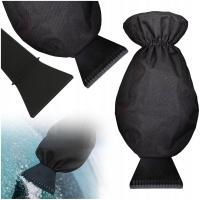 SKROBACZKA SAMOCHODOWA DO SZYB AUTA ODŚNIEŻANIA CZARNA RĘKAWICA 2W1 SKR6