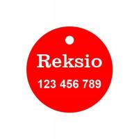 Adresówka zawieszka IDENTYFIKATOR Z GRAWEREM dla psa lub kota KÓŁKO :)