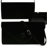 Damska Torebka Kopertówka torba wizytowa elegancka mała Beltimore zamszowa