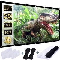 Проекционный экран 16:9 портативный 332X186 150 дюймов