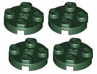 LEGO płytka okrągła 2x2 c.zielona 4 szt. 4032
