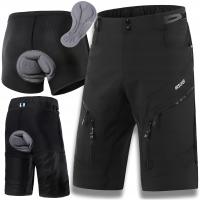 SPODENKI SZORTY ROWEROWE MĘSKIE Z WKŁADKĄ ŻELOWĄ ROWER ZC 2w1 ARSUXEO