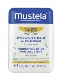 Mustela Sztyft Ochronny Z Cold Cream I Organicznym Woskiem Pszczelim, 9,2g