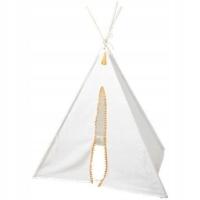 Детская палатка вигвама 120 x 120 x 160 см белый с сумкой