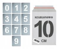 Szablony malarskie wielorazowe Cyfry 10cm zestaw Do Malowania Cyfr 10szt.