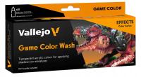 Vallejo: 72.190 - Game Color - Game Color Wash (8 x 18 ml)