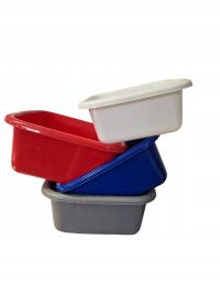 Miska Plastikowa Kuchenna Kwadratowa Odporna na pranie Łazienkowa 8L