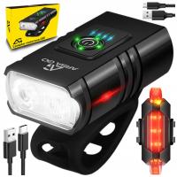 СВЕТОДИОДНЫЙ ПЕРЕДНИЙ ЗАДНИЙ ФОНАРЬ ДЛЯ ВЕЛОСИПЕДА, ПЕРЕЗАРЯЖАЕМЫЙ USB-СВЕТИЛЬНИК