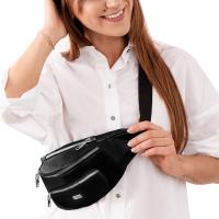 КОХМАНСКАЯ сумка через плечо или женская поясная сумка черный