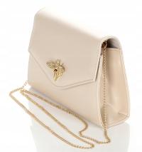 Salvare матовый бежевый клатч цепочка W73m