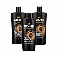 ZESTAW 3X AXE DARK TEMPTATION ŻEL POD PRYSZNIC DLA MĘŻCZYZN XXL 700 ML