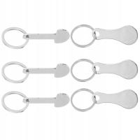 6SZT ZAWIESZKI DO WÓZKÓW ZAKUPOWYCH STALI NIERDZEWNEJ, SREBRNE