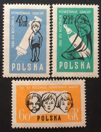 Fi 1127 - 1129 ** 1961 - 15 rocznica UNICEF